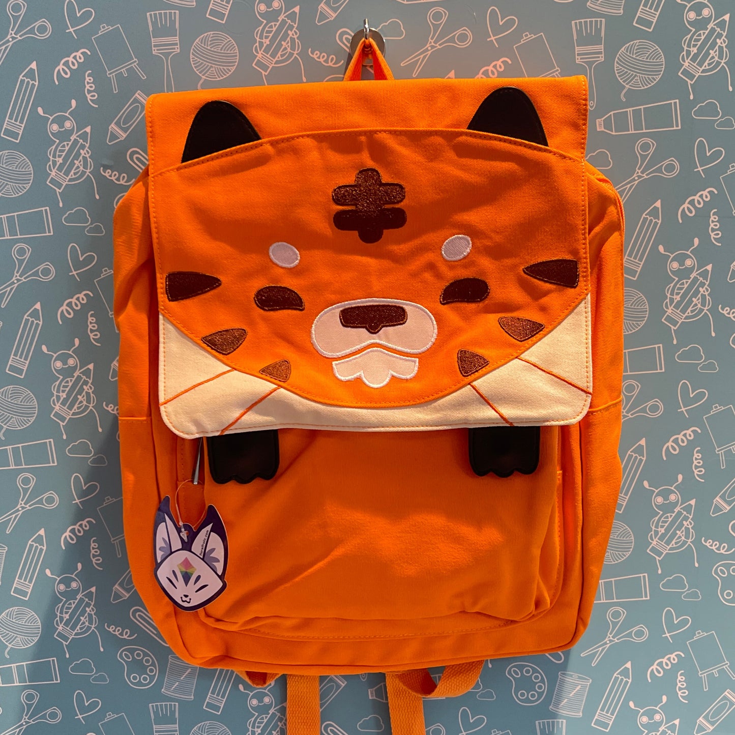 Orange Tiger Backpack