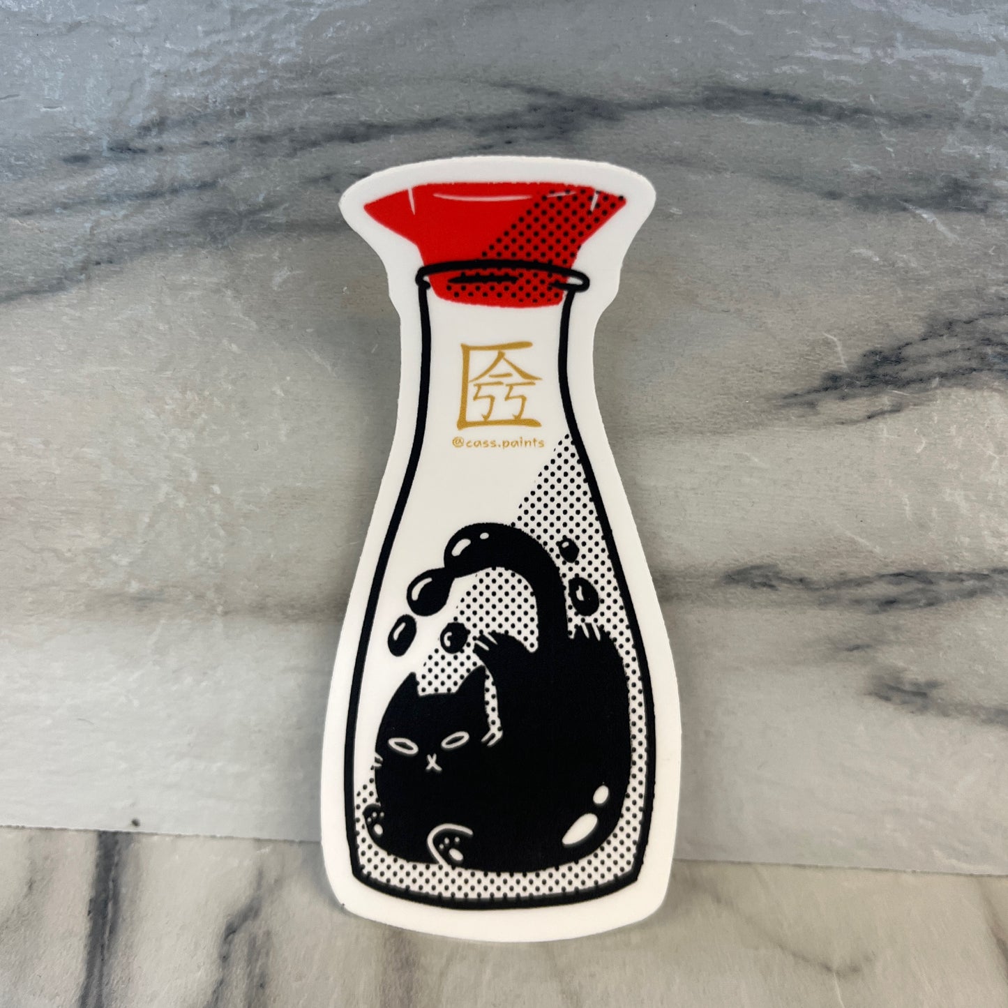 Soy Sauce Cat Sticker
