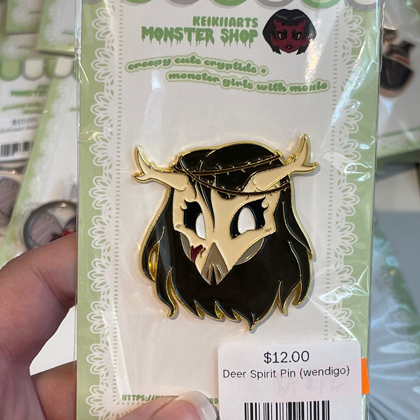 Deer Spirit Pin (wendigo)