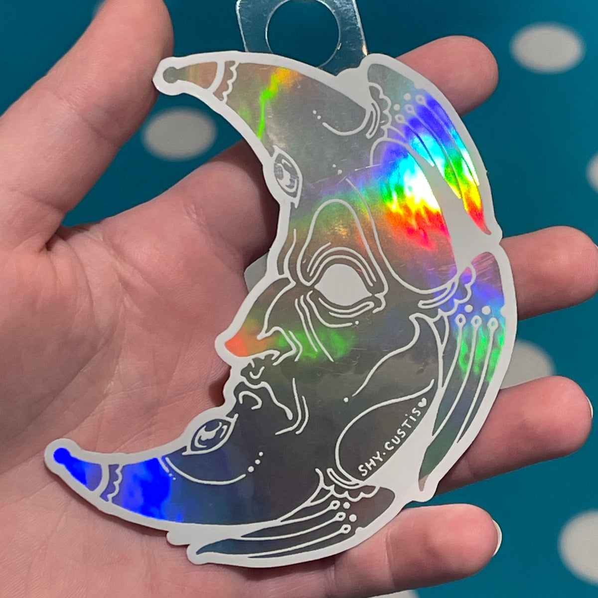 Holographic Moon Sticker