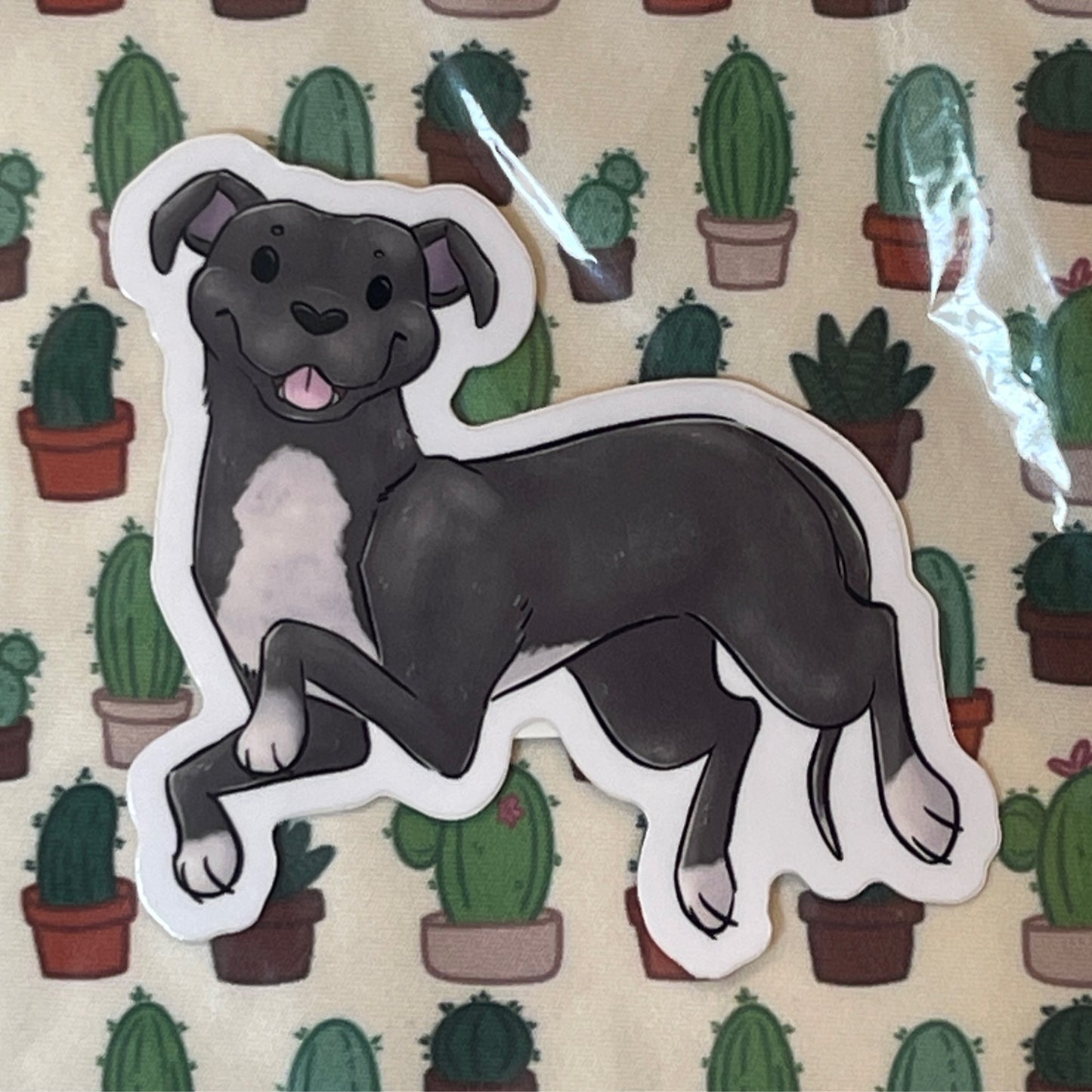 Staffordshire terrier (gray)