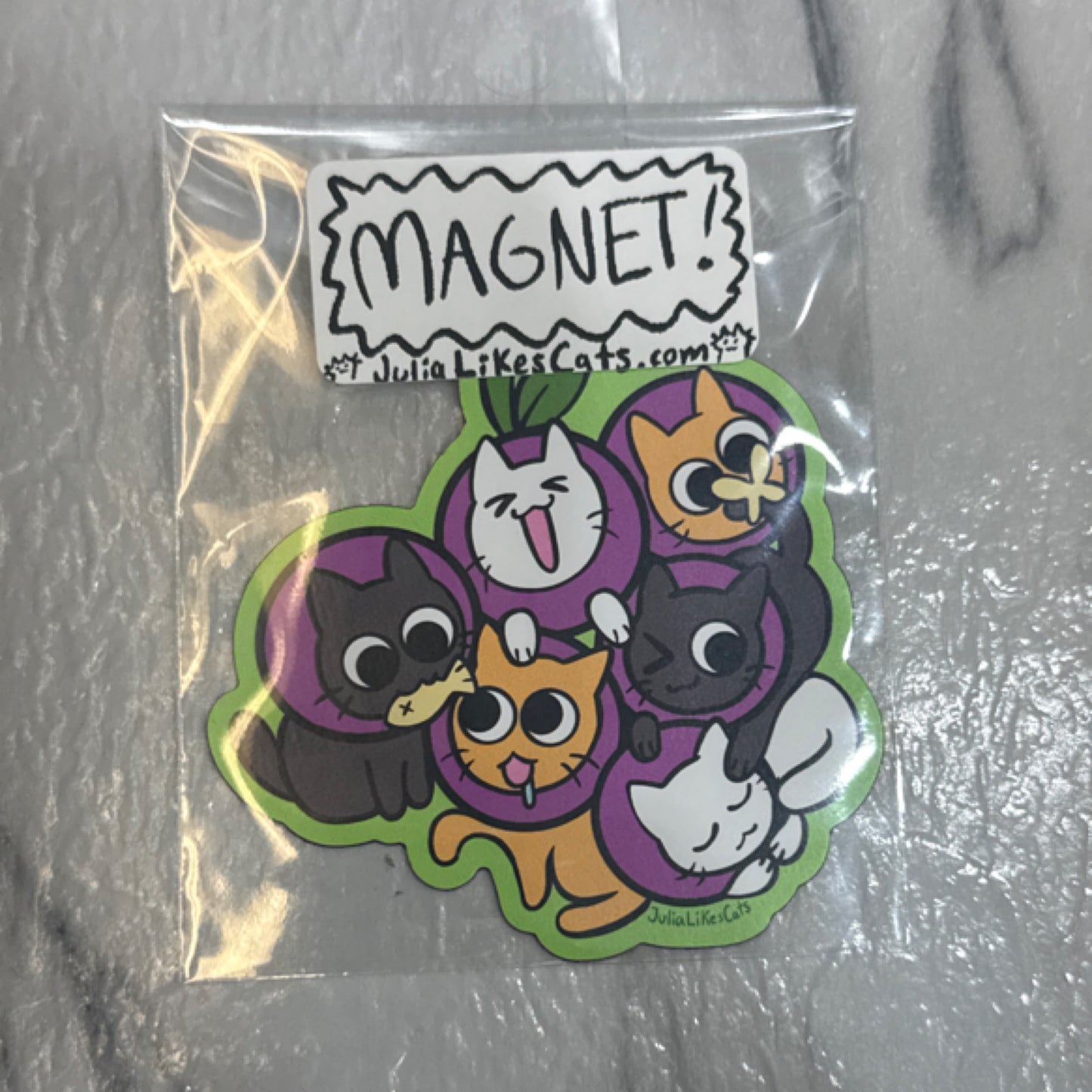 Grape Cats Magnet