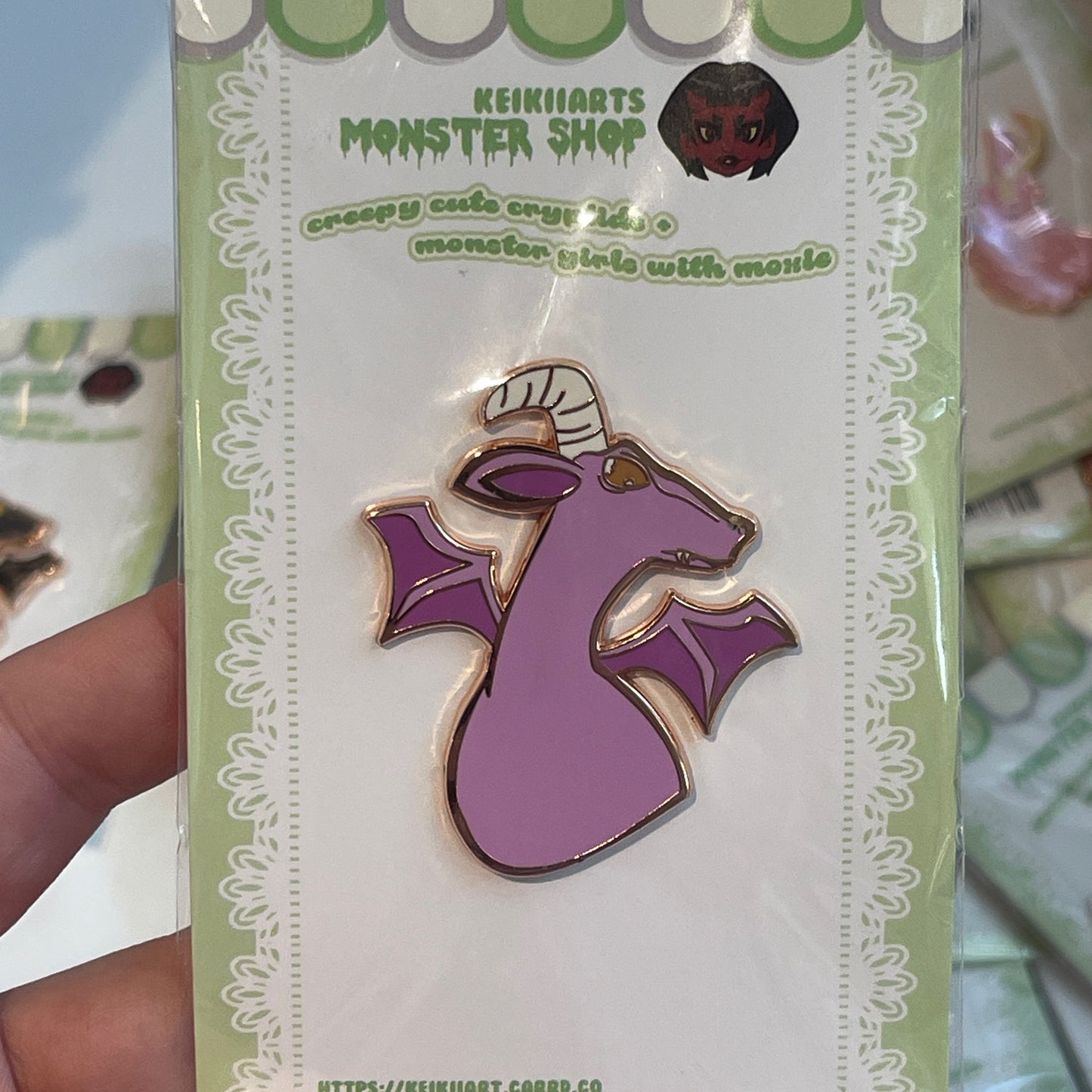 Purple Jersey Devil Pin