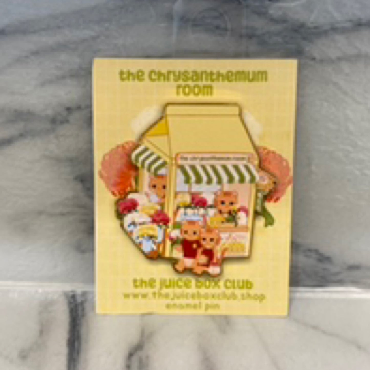 Chrysantehmum Cafe Pin