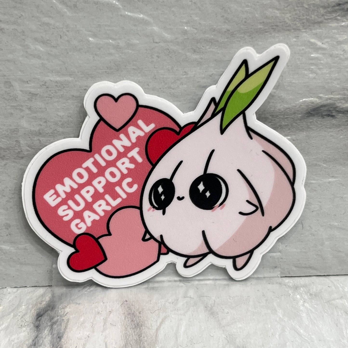 Emotional Support Garlic Sticker