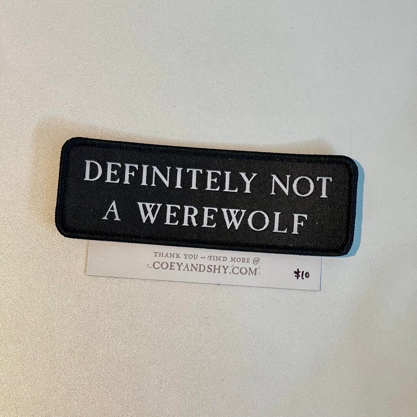 Not a Werewolf Patch