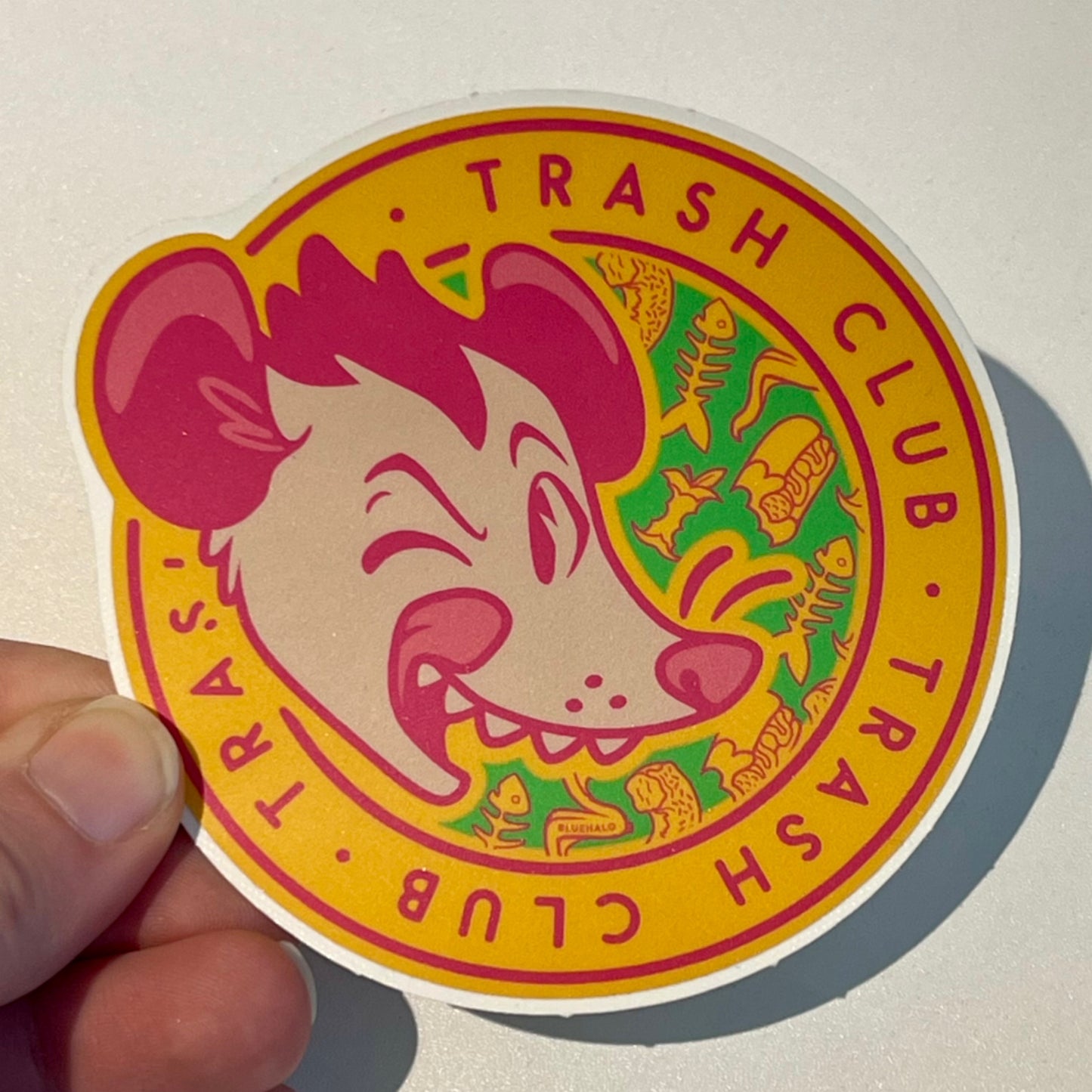 Trash Club Possum Vinyl Sticker