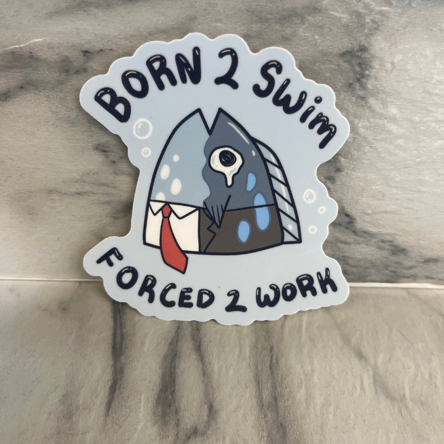 Born 2 Swim Sticker