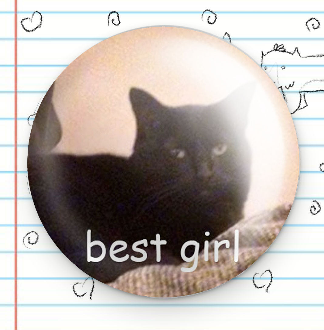 Best Girl Button
