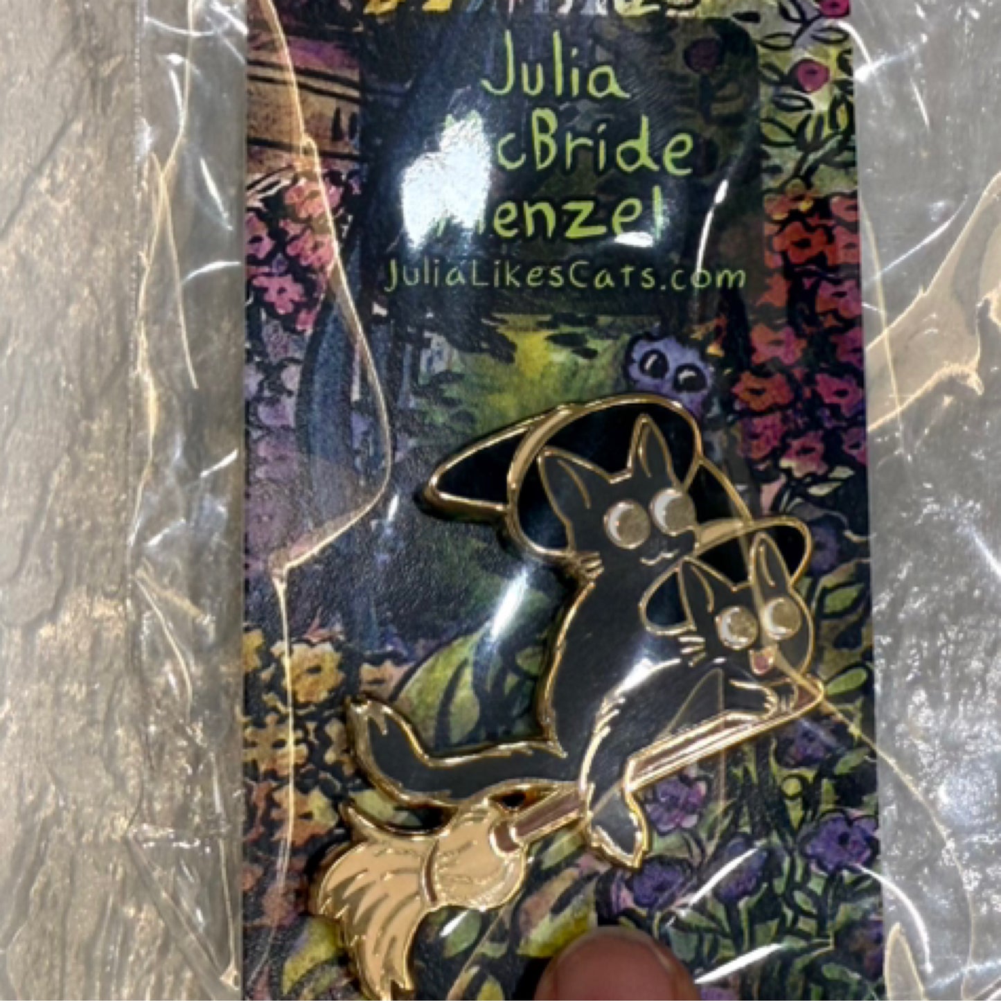 Spooky Kitties Enamel Pin