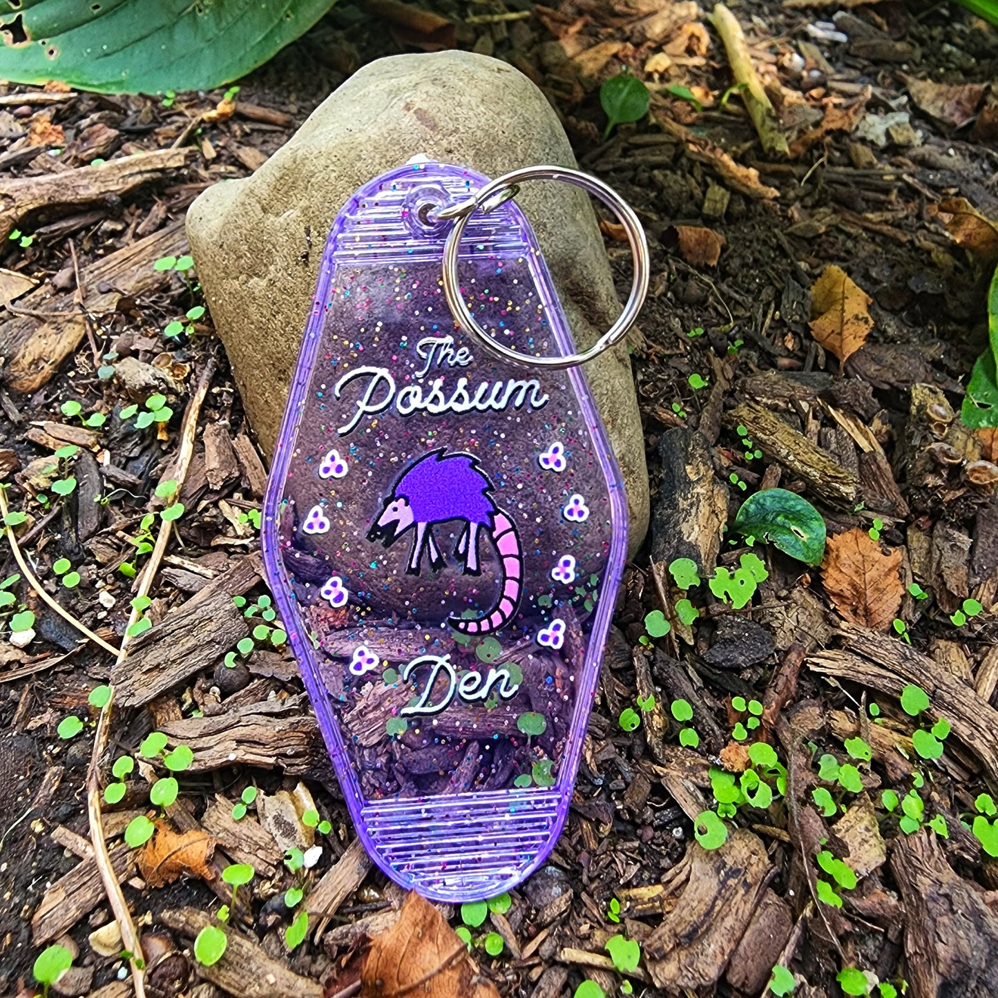 Possum Den Hotel Keychain