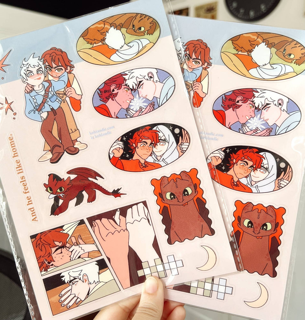 HICCUP & JACK CLEAR STICKER SHEET