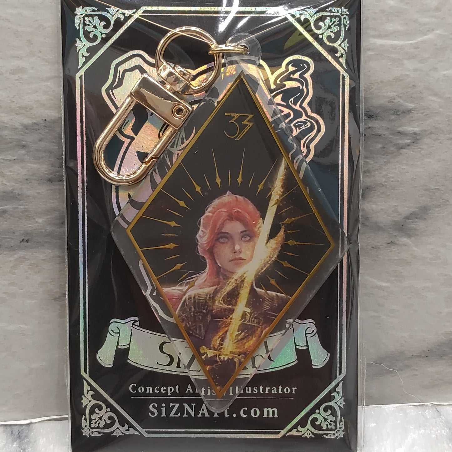 Maelle Gold Foiled Keychain