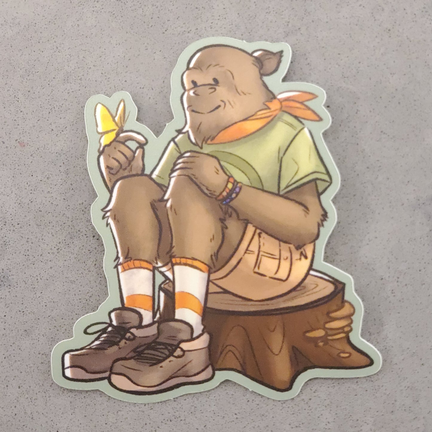 Bigfoot Camper Sticker