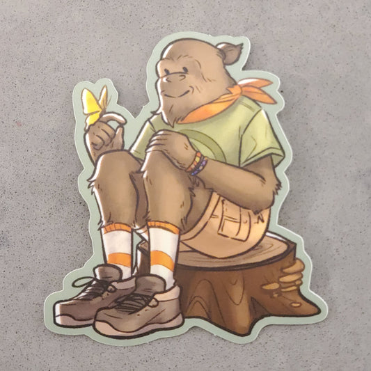 Bigfoot Camper Sticker