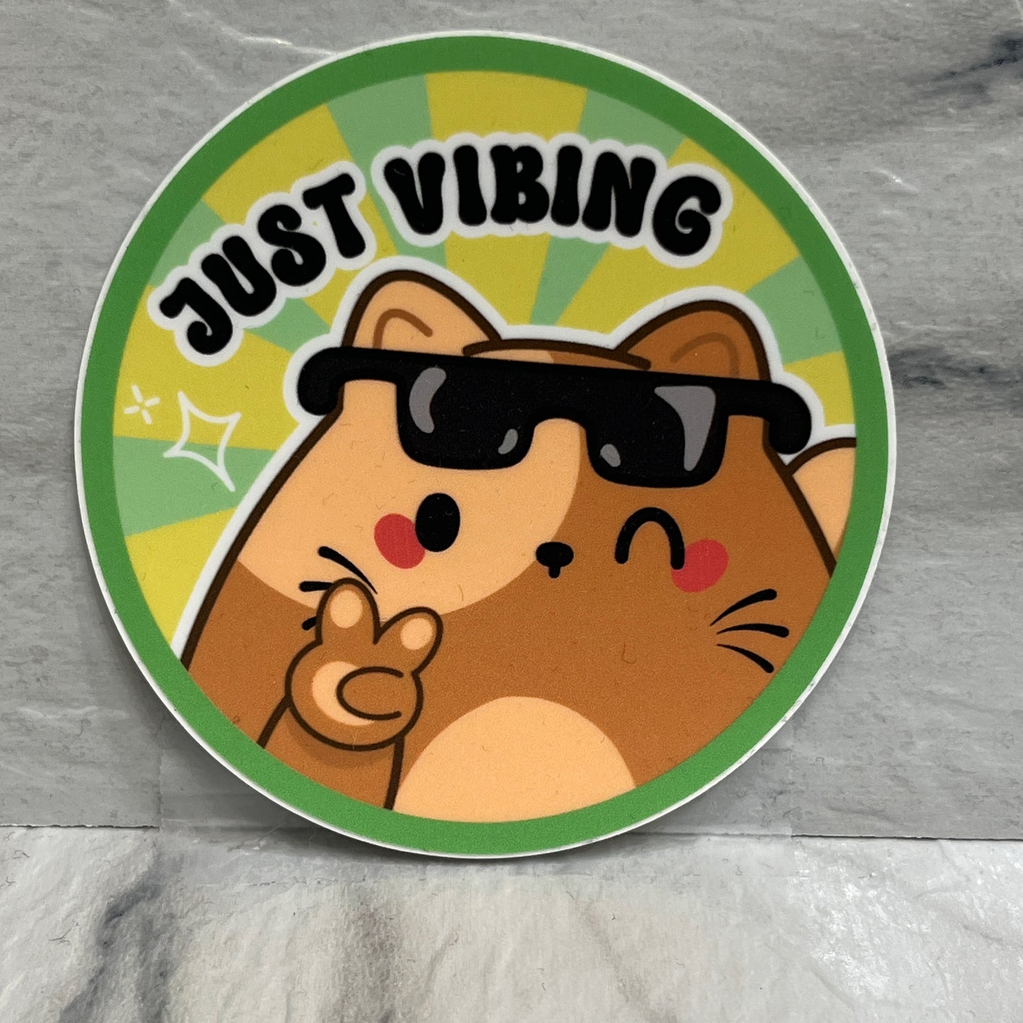 Just Vibing Brown Cat Sunglasses