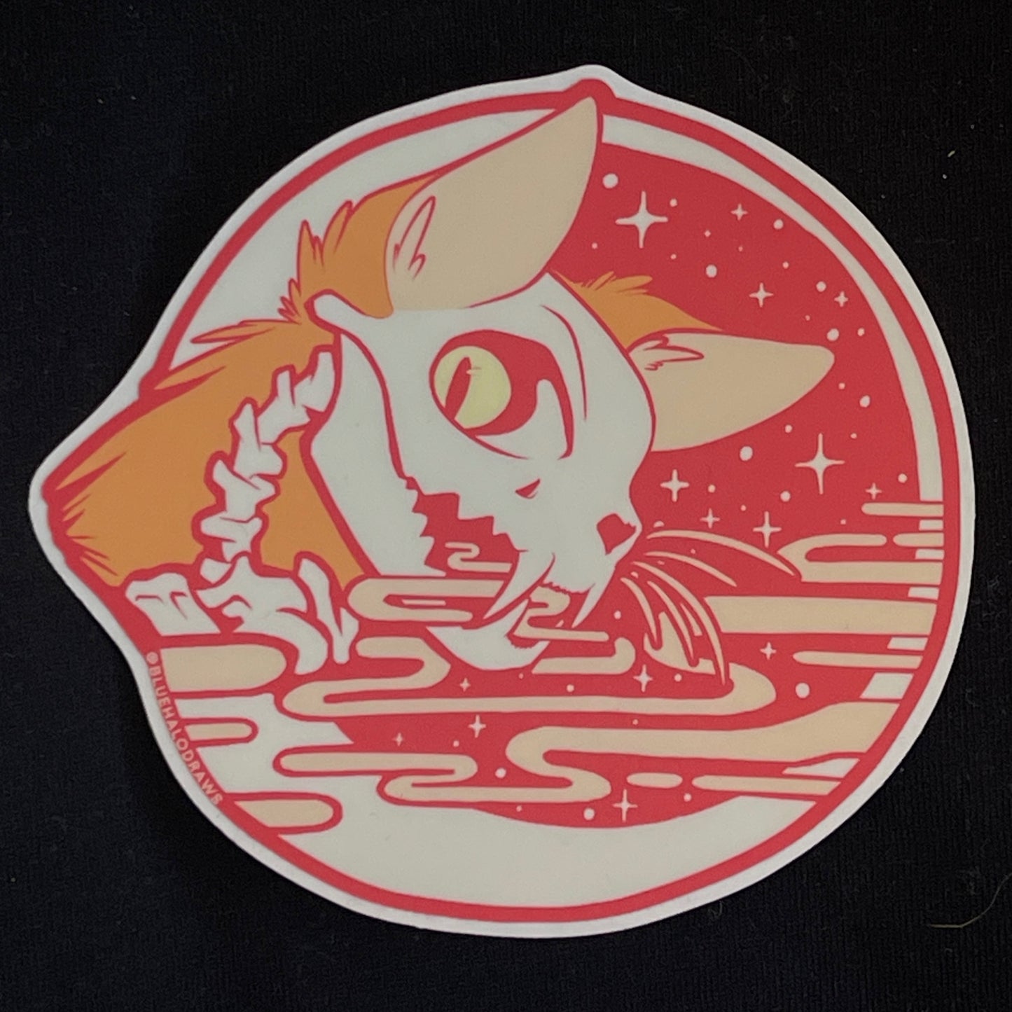 Ghost Skull Animals - Cat Vinyl Sticker