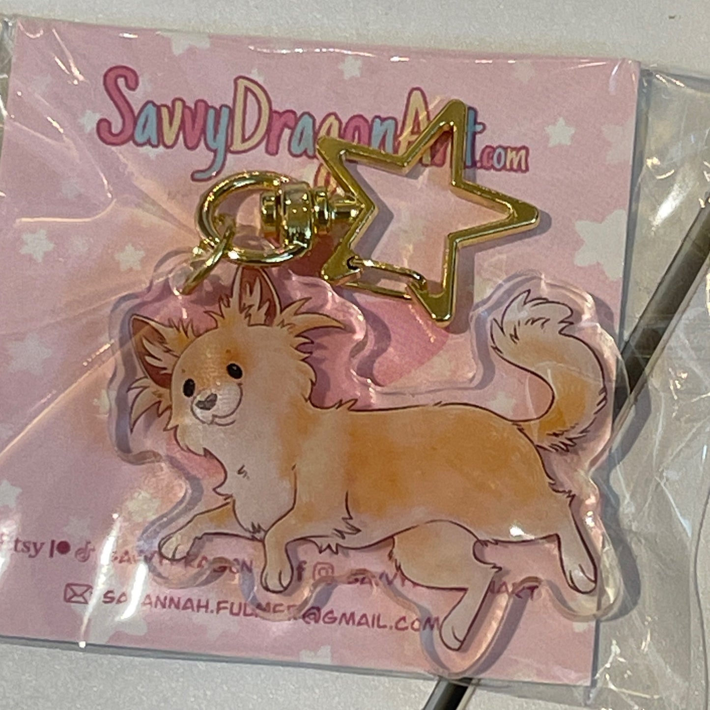 Chihuahua - Long Hair Keychain