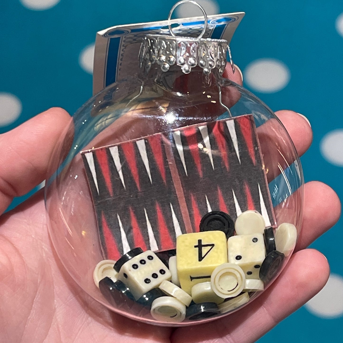 Backgammon 80mm Ornament