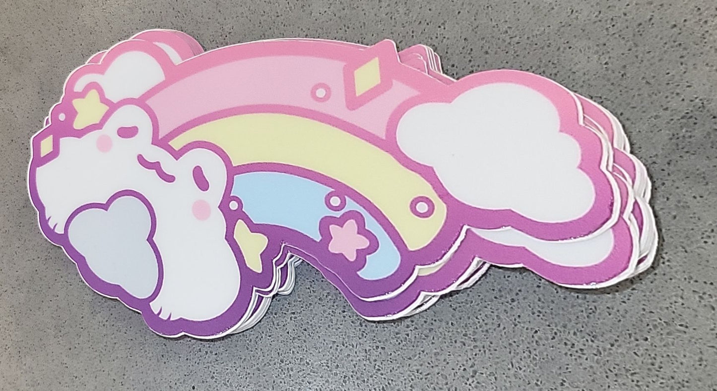 Froggy Rainbow Sticker
