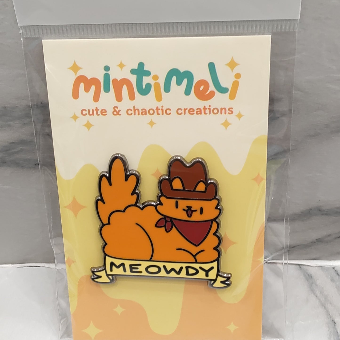 Meowdy Cat Enamel Pin