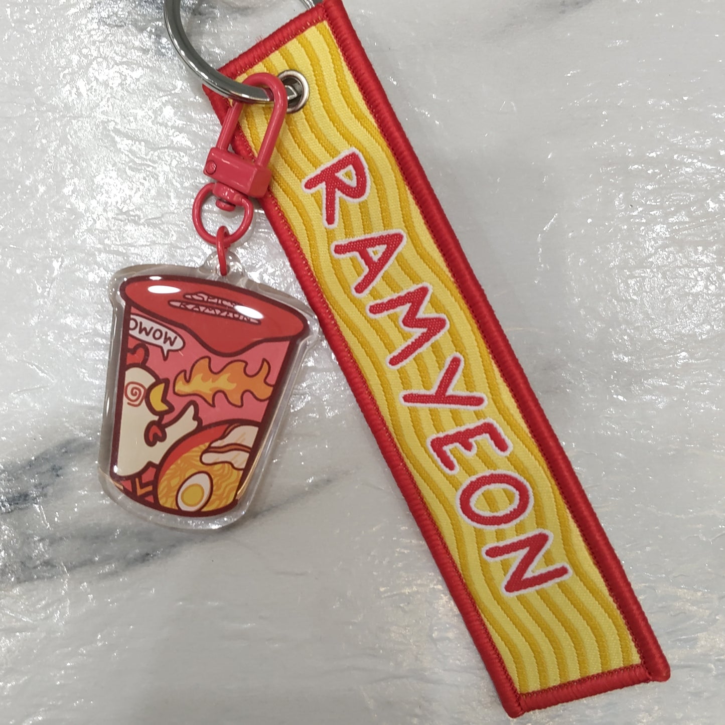 Ramyeon Fabric Keychain