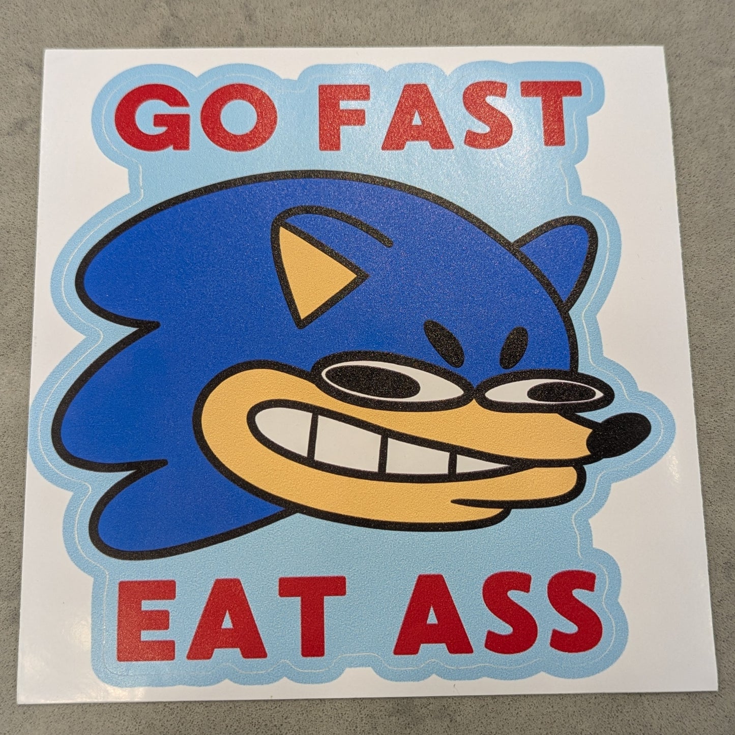 Go Fast Eat Ass Sonic