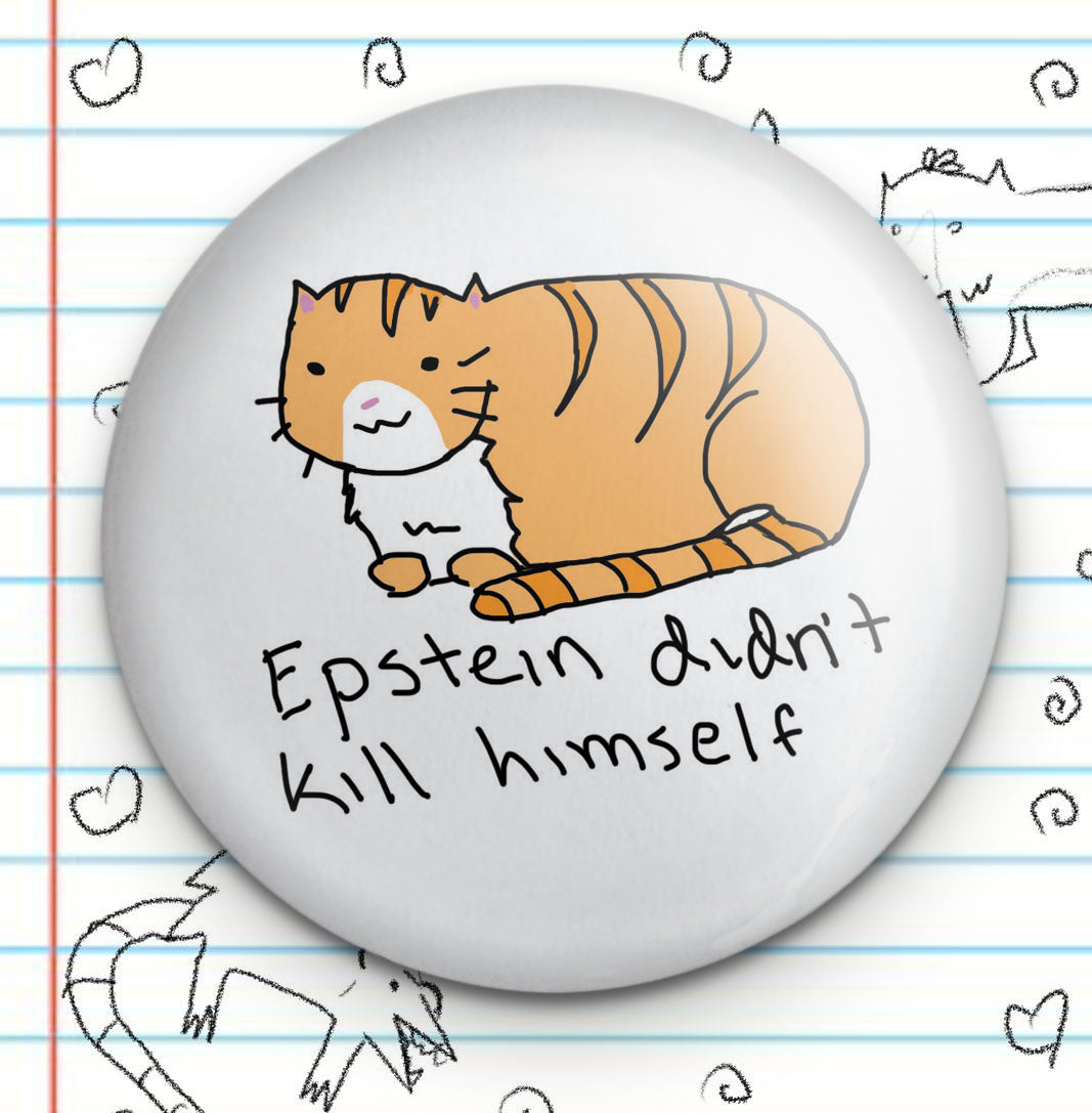 Orange Cat Button