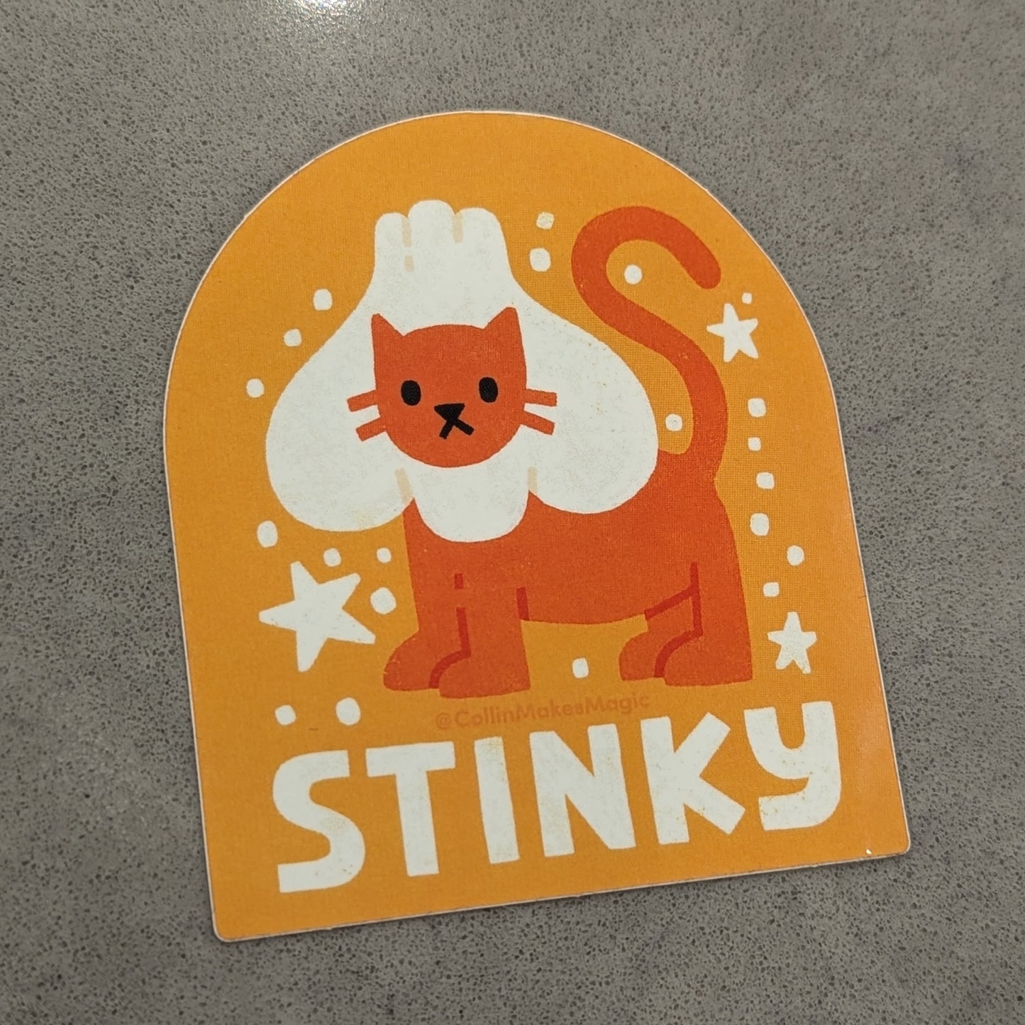 Stinky Vinyl Sticker