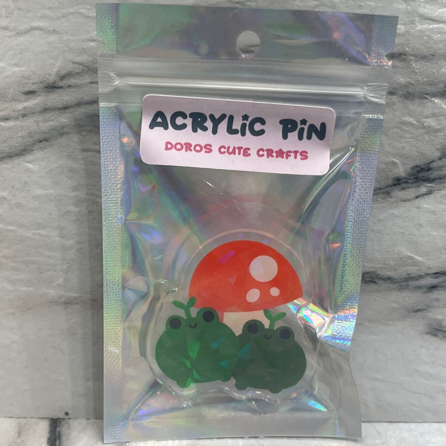 Frog & Mushroom Pin