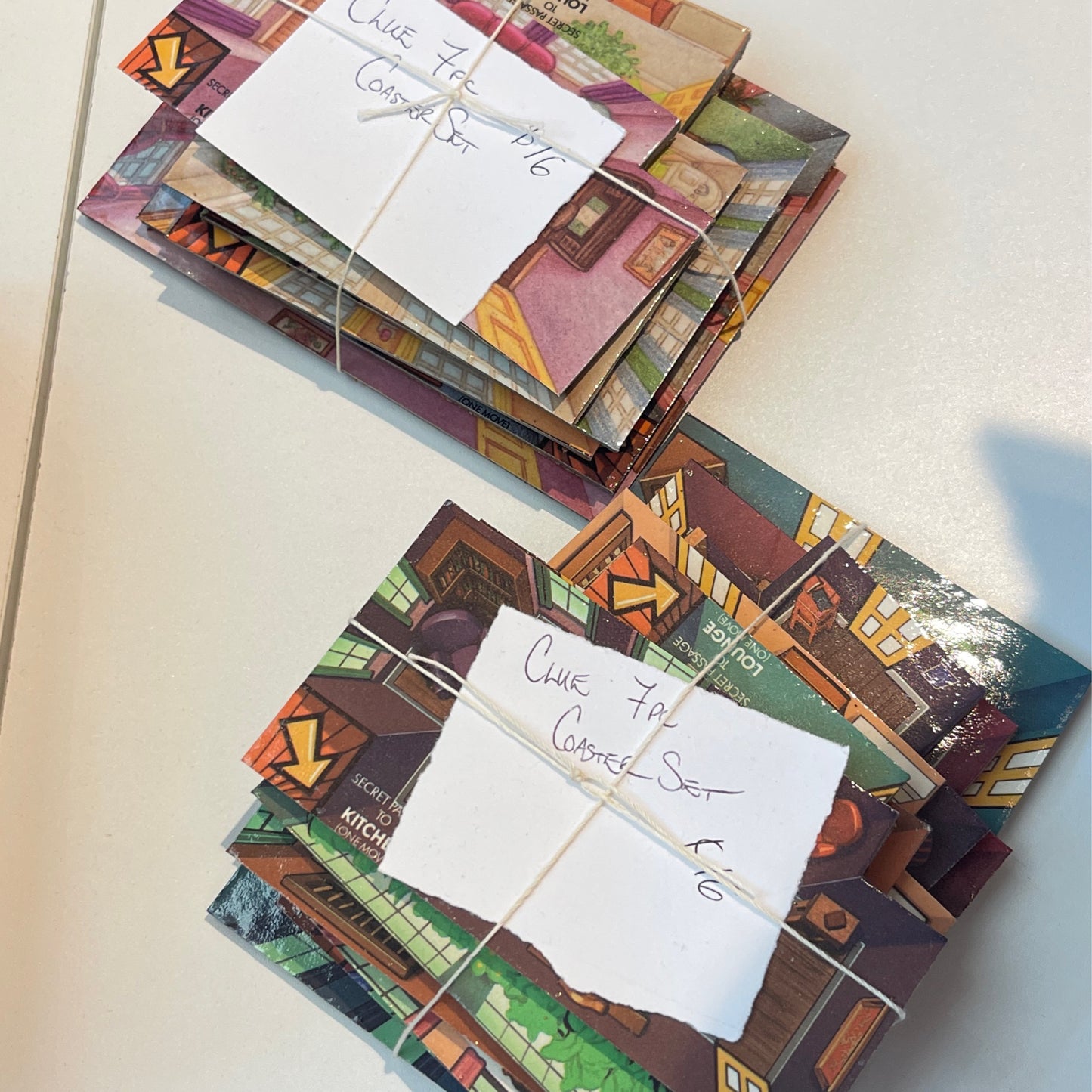 Clue 8pc Coaster Set