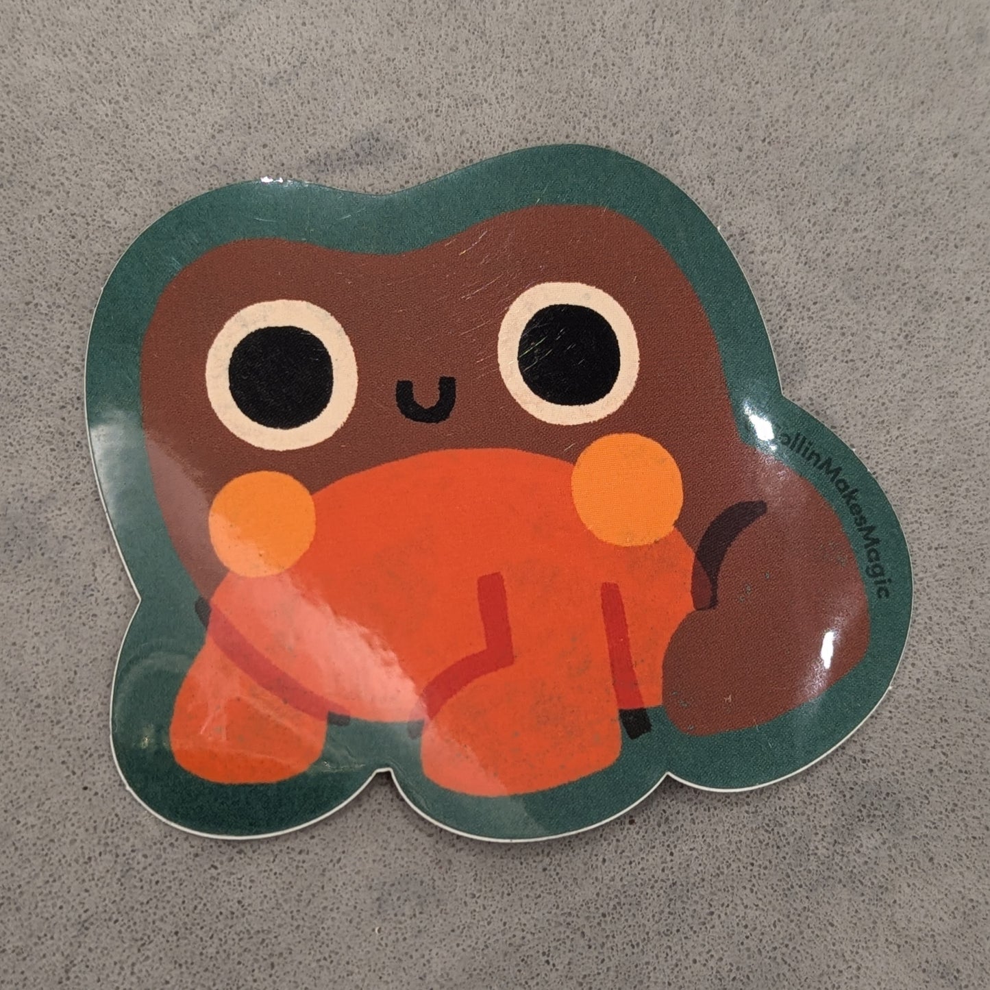 Frog Vinyl Sticker