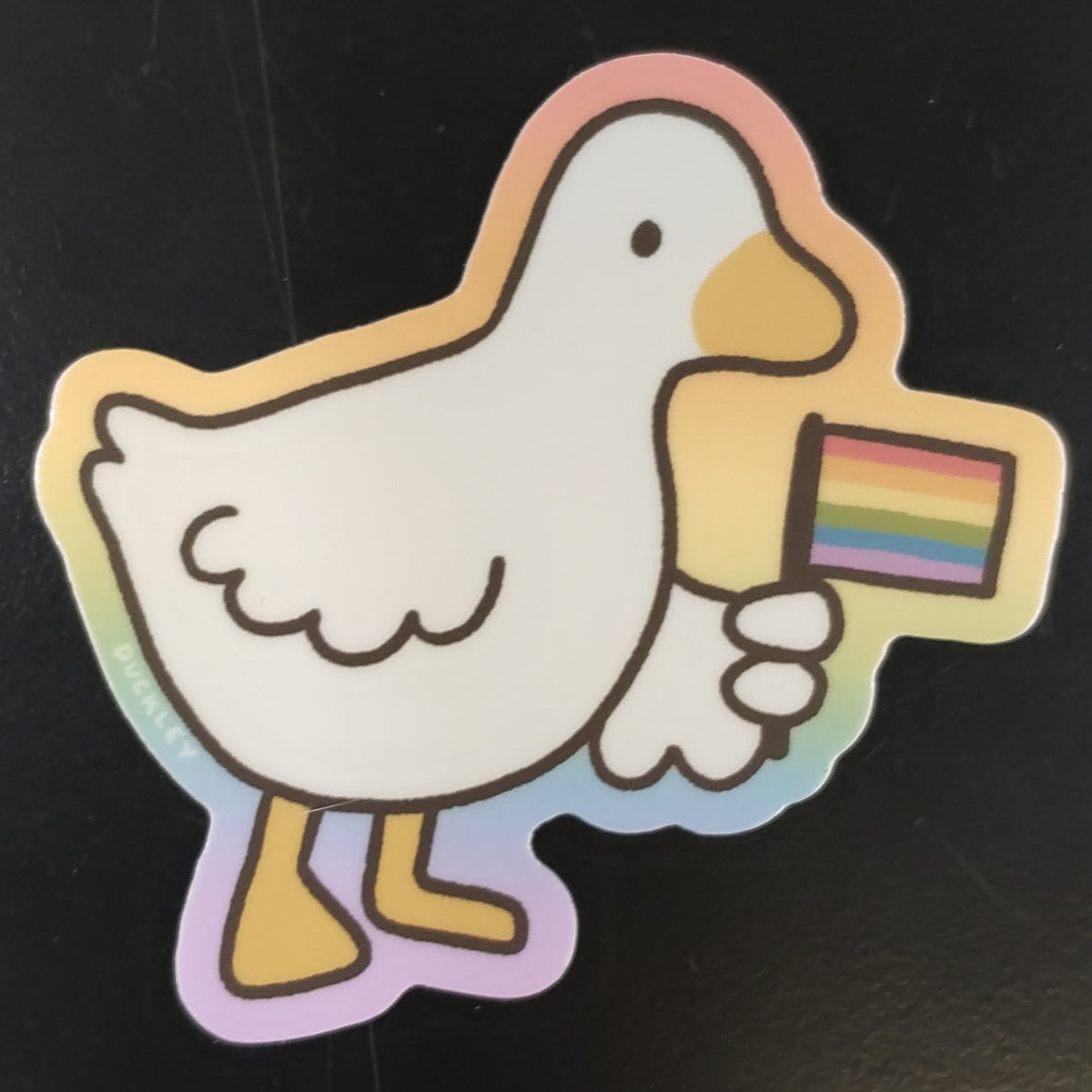 Pride Duck Vinyl Sticker