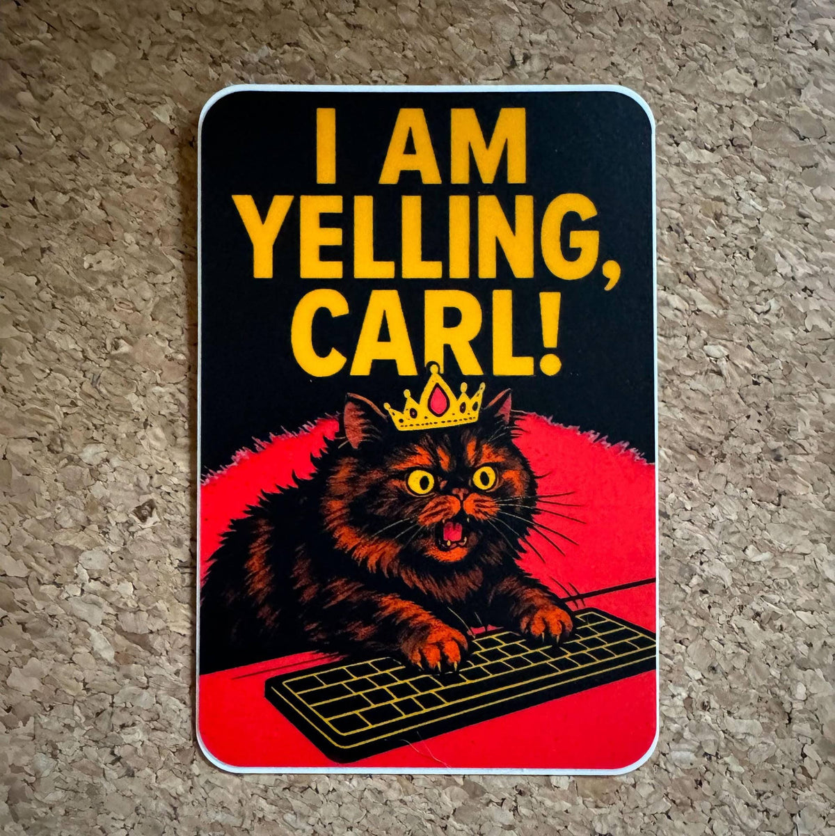Princess Donut Yelling Sticker