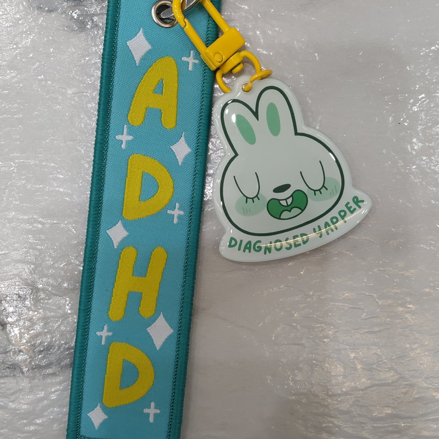 ADHD Fabric Keychain