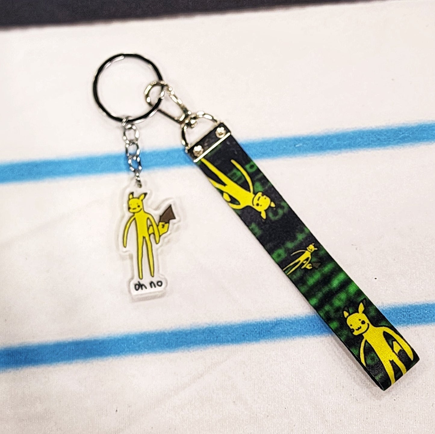 Oh No Keychain Lanyard