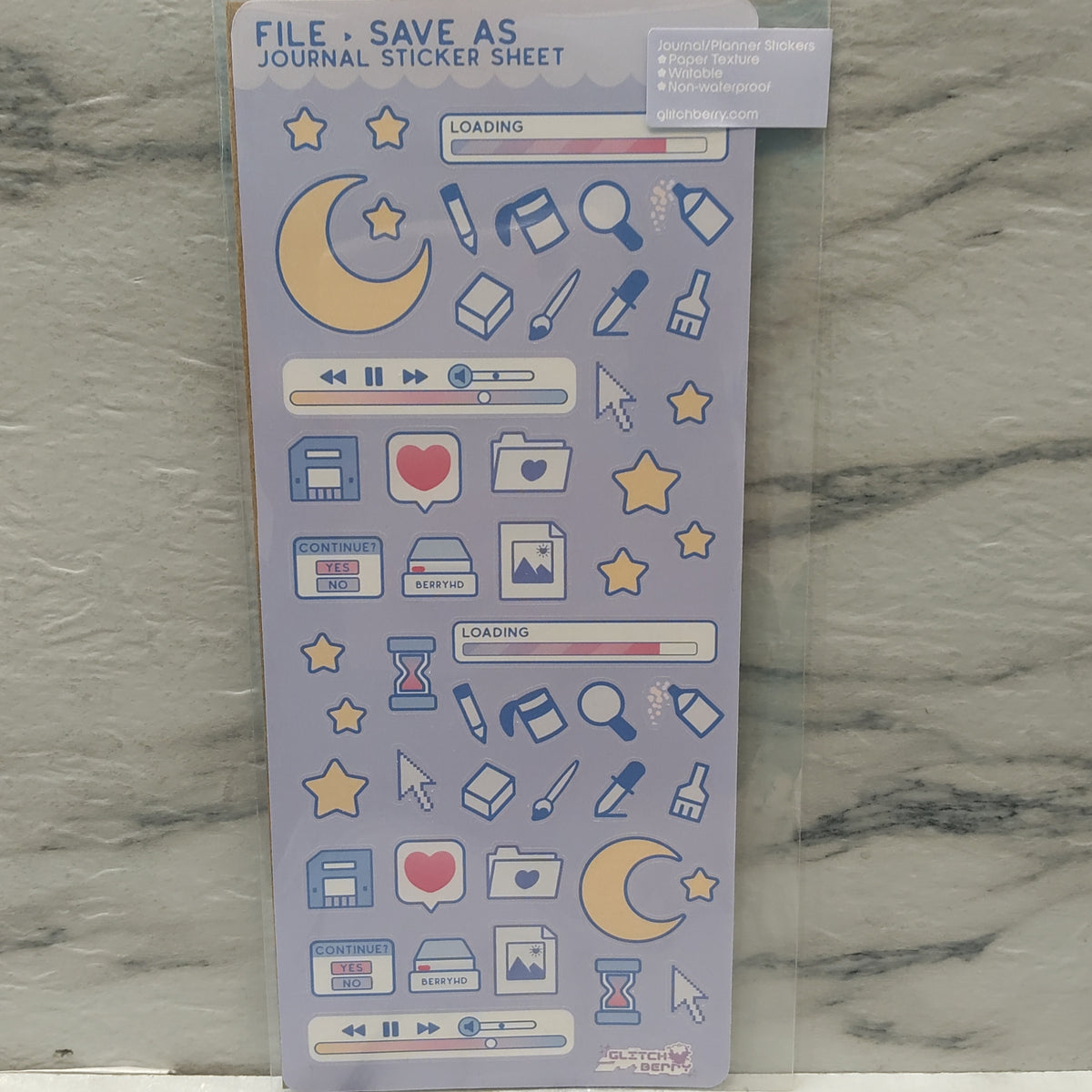 File Save Sticker Sheet