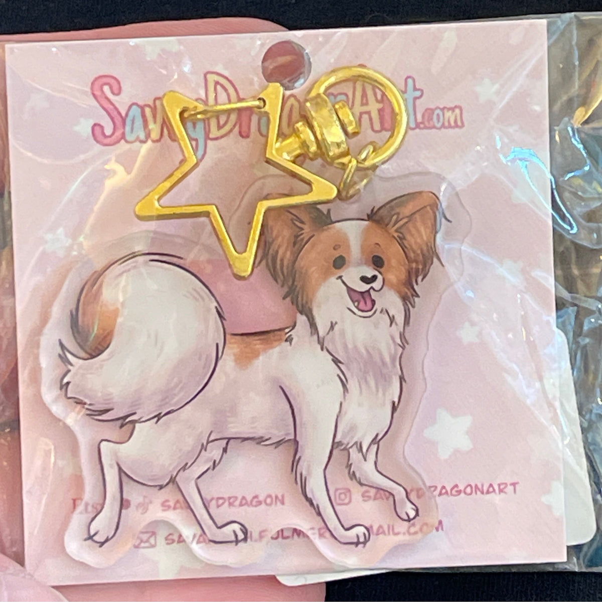 Papillon Keychain