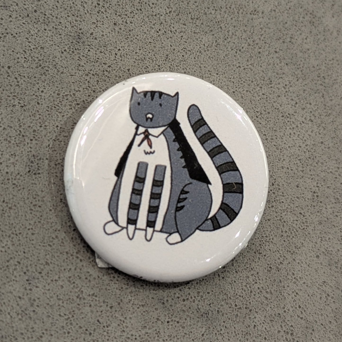 Vampire Cat Button