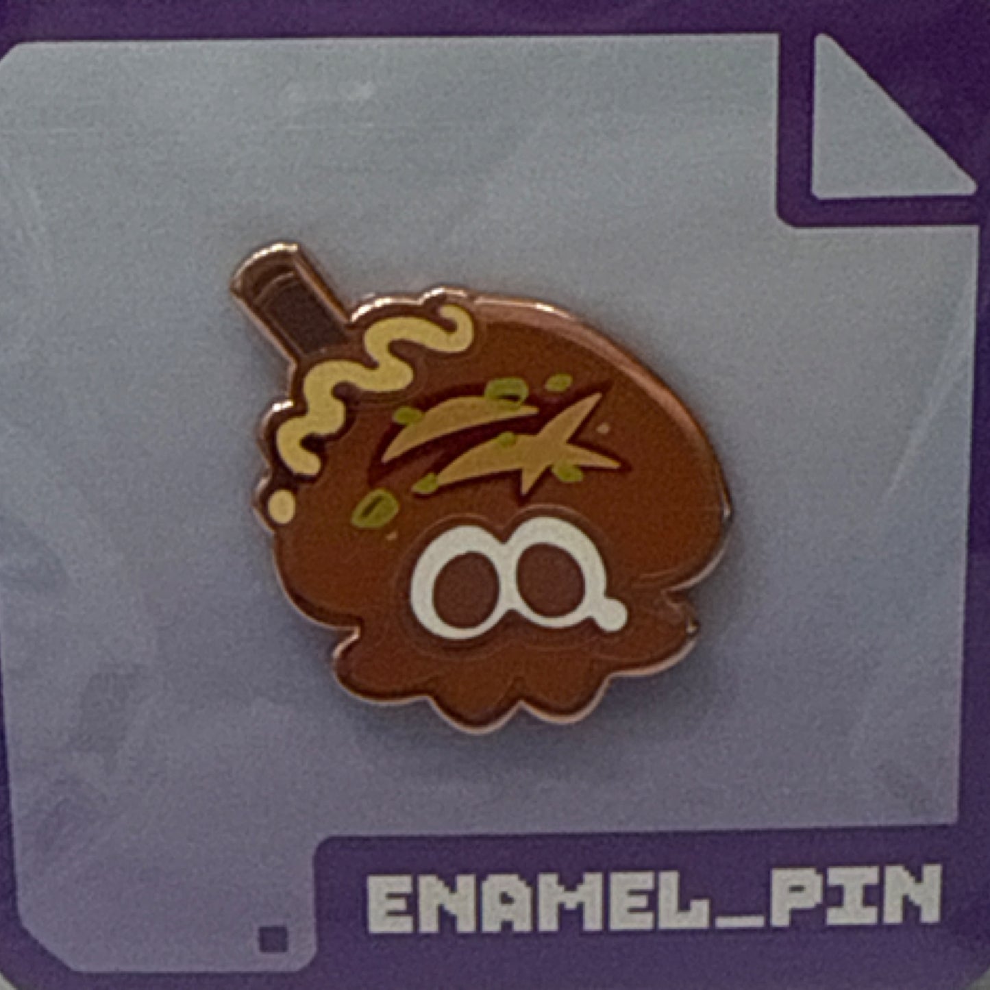 Flavored Ink: Fried Squid Enamel Pin
