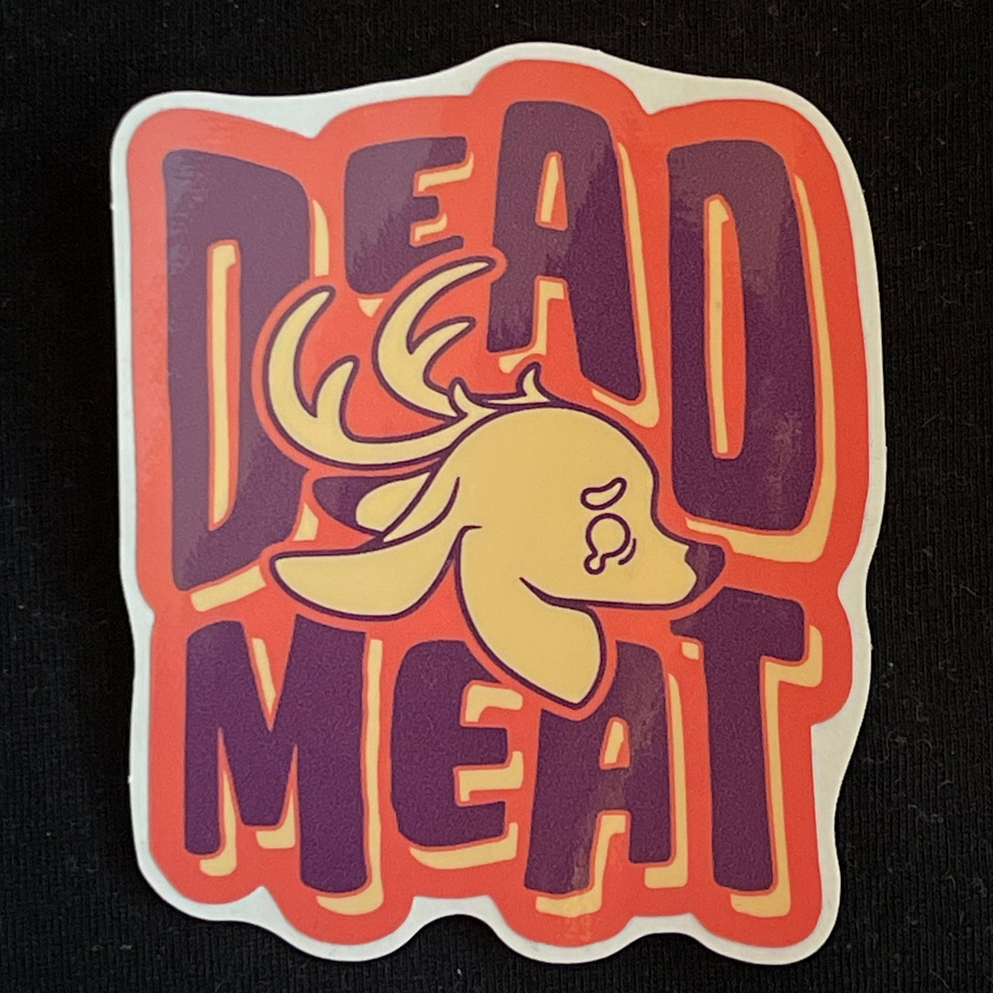 Dead Meat - Rust Red Vinyl Sticker