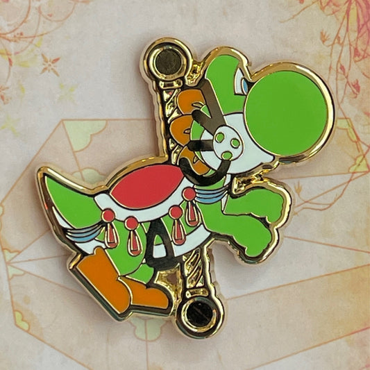 Yoshi Merry Go Round Enamel Pin