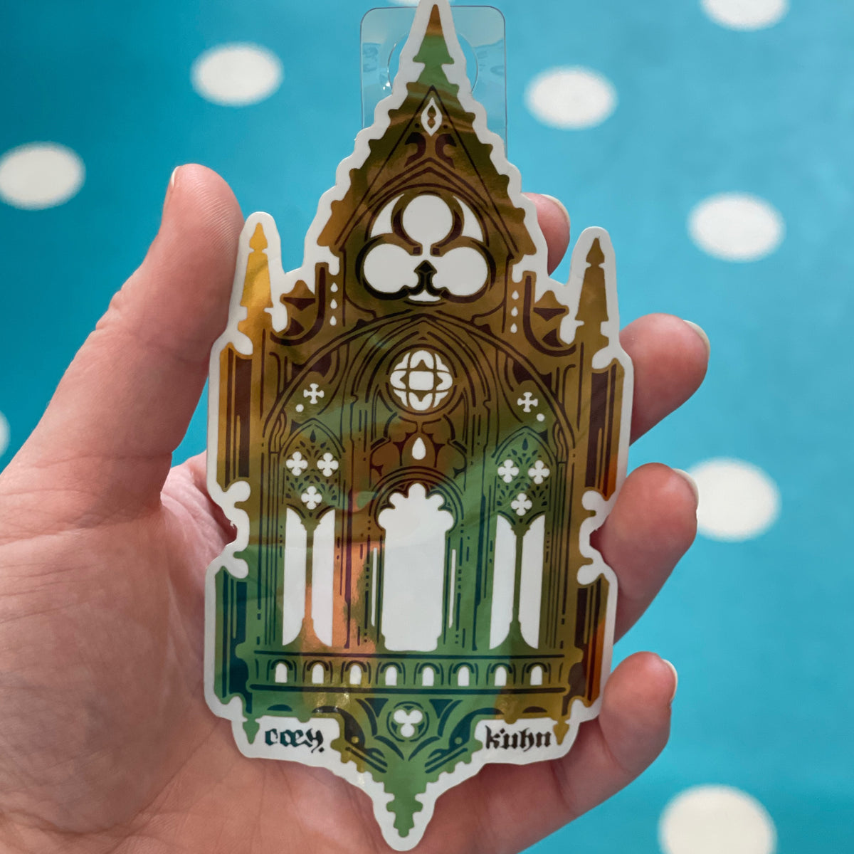 Gold Cathedral Sticker