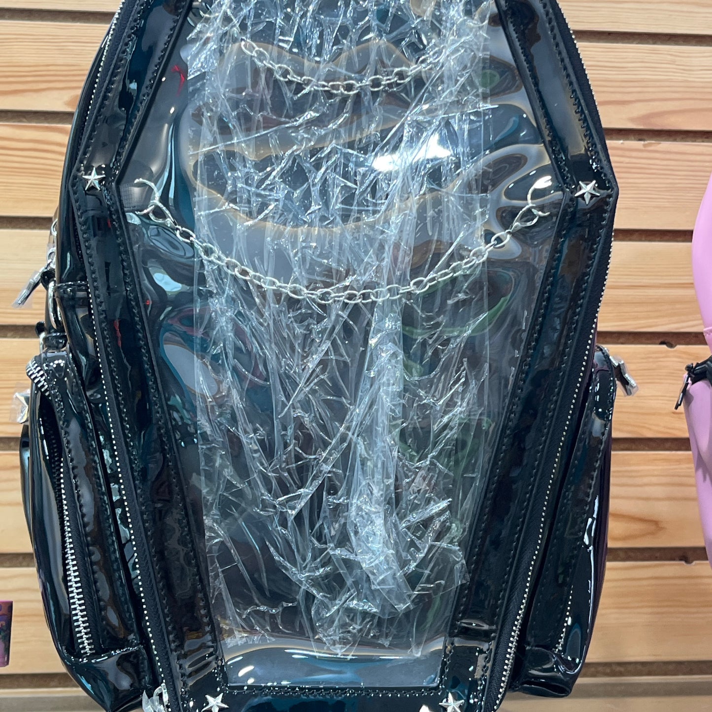 Patent Black Coffin Ita Bag