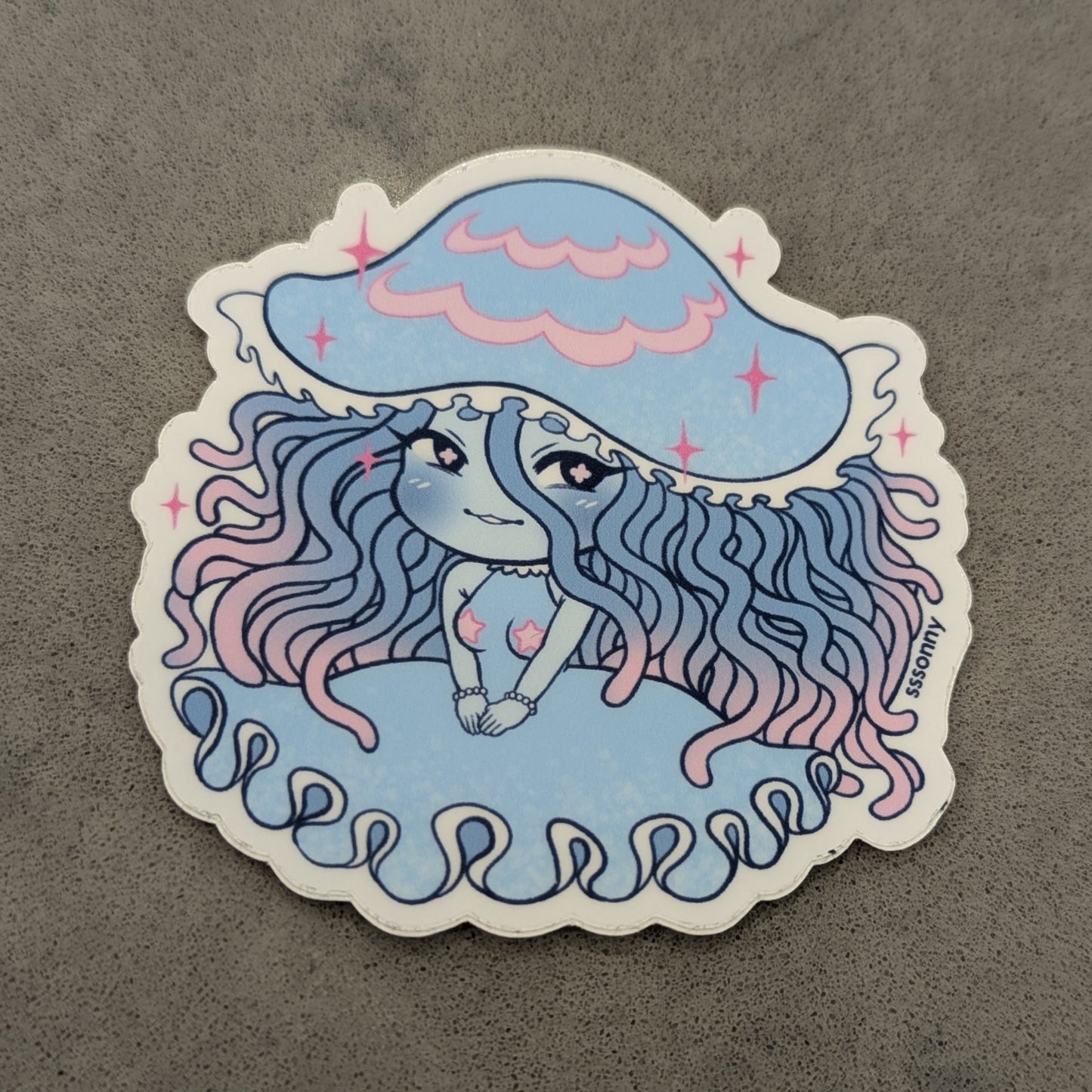 Chibi Jellyfish Sticker