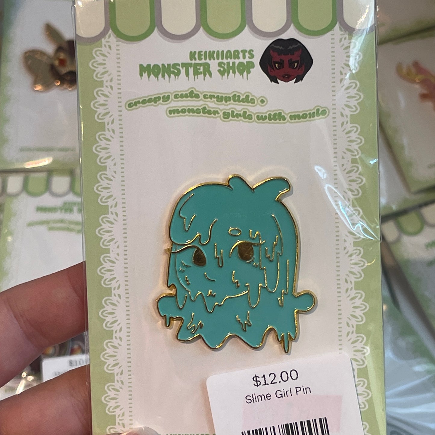 Slime Girl Pin