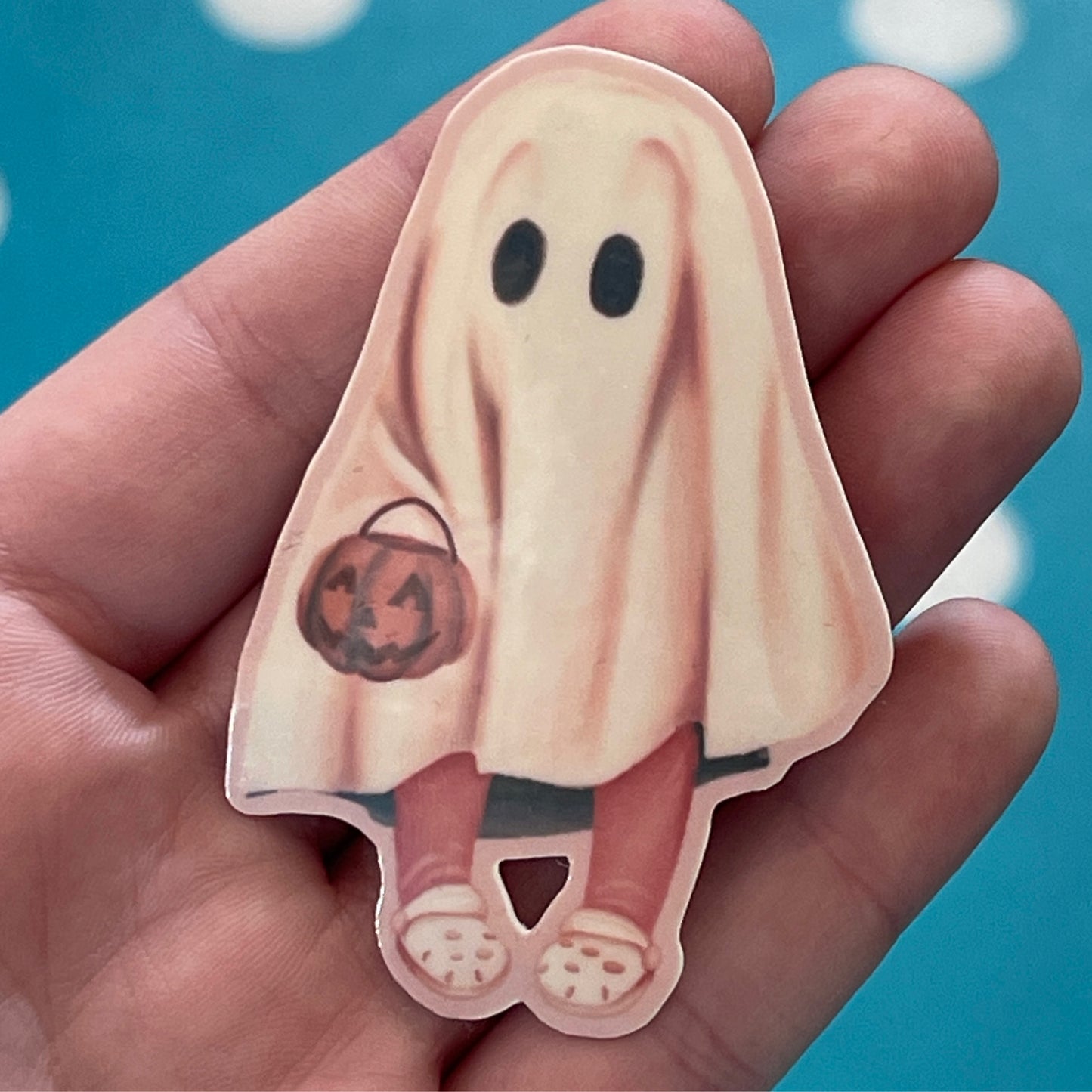 Glow in Dark Ghost Girl Sticker