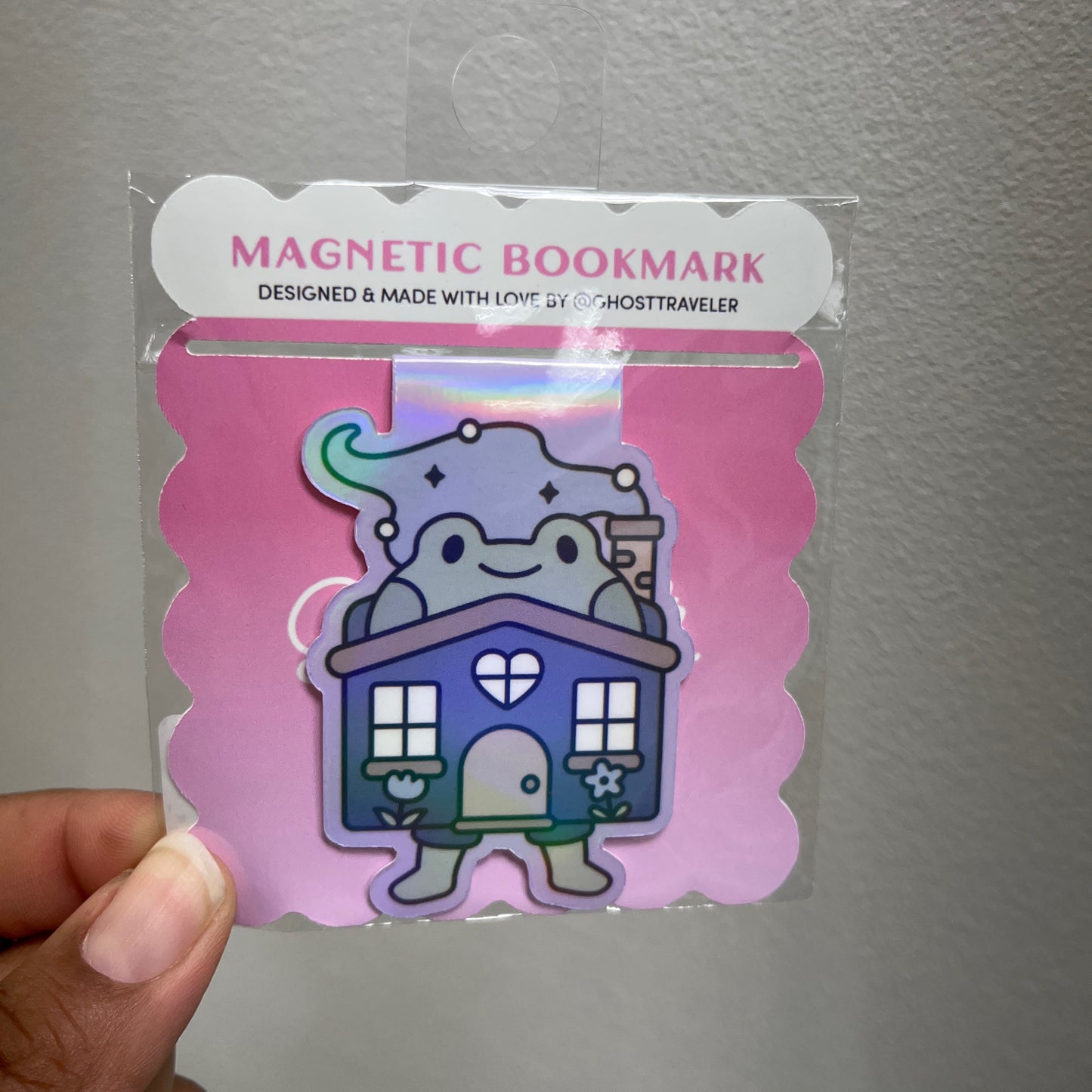 Homebody Frog Magnetic Bookmark