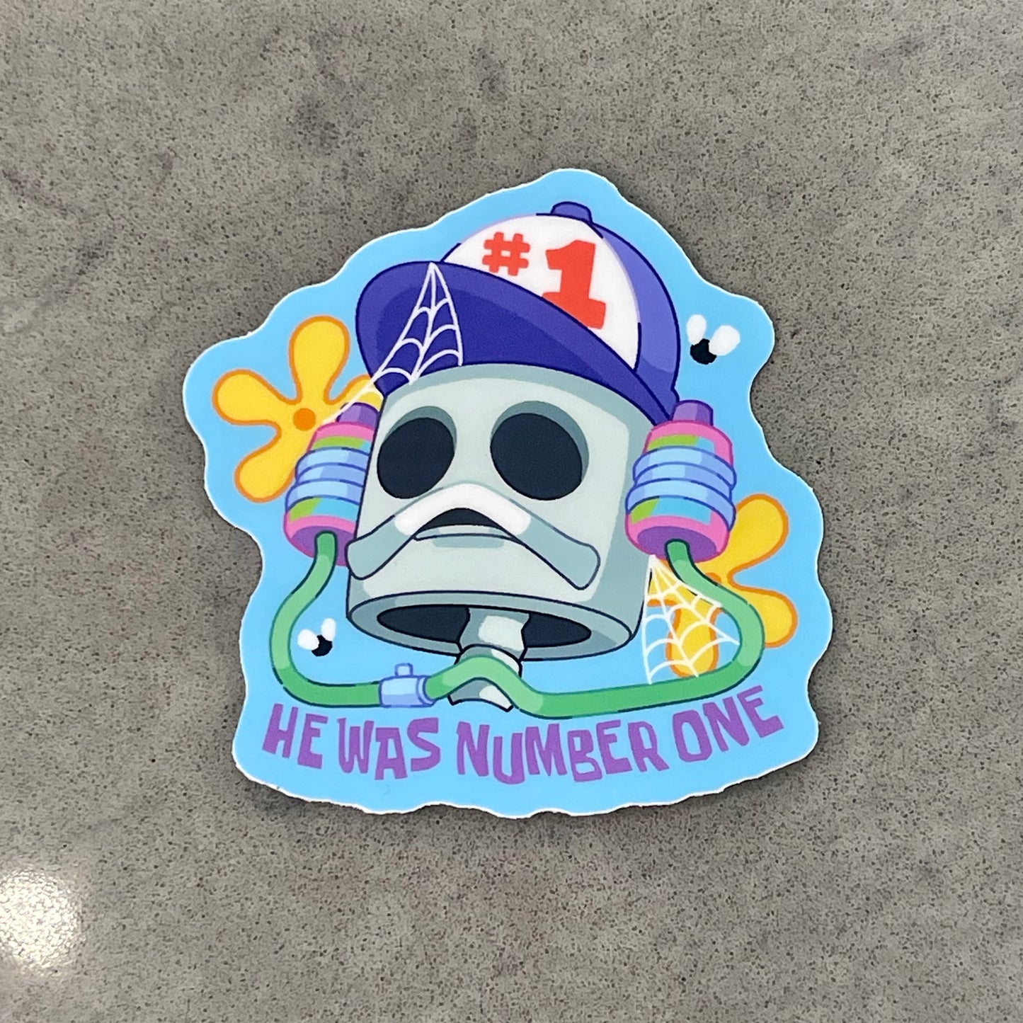 He Was Number One Sticker