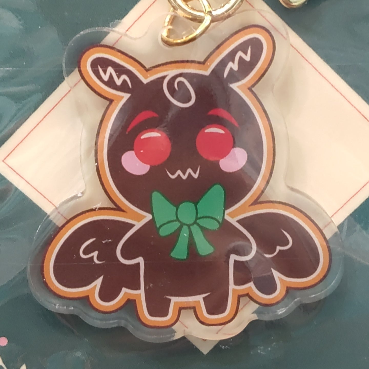 Mothman Gingerbread Keychain